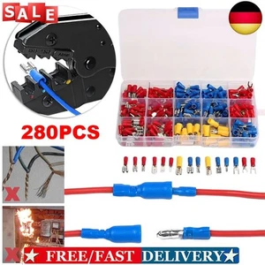 280-teiliges isoliertes Kabelverbinder-Set, nützliches Drahtverbinder-Set, Kaltc - Afbeelding 1 van 12