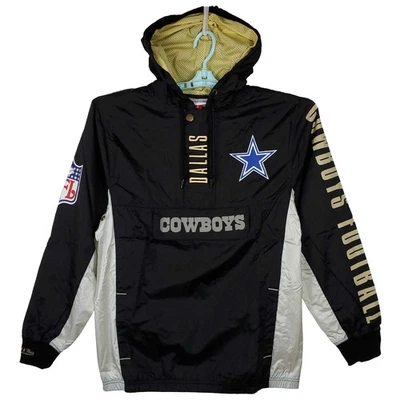 Dallas Cowboys Mitchell & Ness NFL Pequeña Chaqueta Anorak OG 2.0 Negro Blanco Nuevo con Etiquetas Foto 1 de 4
