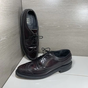 Vintage Florsheim Kenmoor Wingtip Oxford Burgundy US 10,5 EEE - Bild 1 von 12