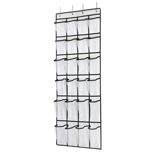 Over The Door Shoe Organizer, Hanging Shoe Organizer with 24 Mesh Large - Picture 1 of 7
