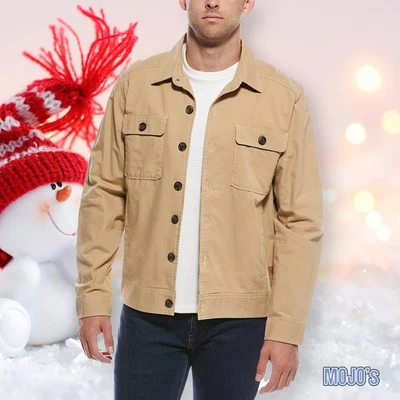 Chaqueta de camionero de lona Scotch & Soda para hombre talla M mediana marrón nueva con etiquetas - 100 % algodón Foto 1 de 4