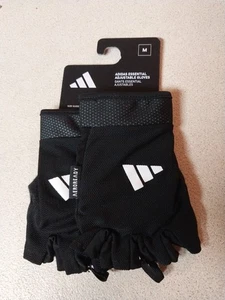 adidas Essential Adjustable Gym Gloves Aeroready Women Fingerless Design Size M - Picture 1 of 10