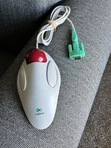 Logitech Marble Mouse T-CM14 Trackball Computer Mouse PS/2 Wired with Adapter - Picture 1 of 8