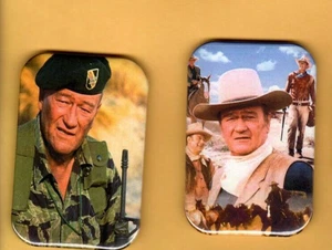 JOHN WAYNE 2 REFRIGERATOR MAGNET  2" X 3"  WITH ROUNDED CORNER - Picture 1 of 4