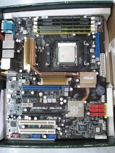 asus m2n32-sli deluxe/ AMD Phenom II Black Quad 2.6 GHz/ new RAM/ Taiwan - Picture 1 of 20