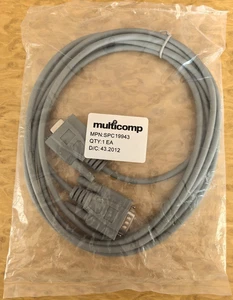 Verlängerung Kabel D-Sub 9 Stecker-Buchse seriell RS232 / 2,8m / grau /multikomp - Bild 1 von 3