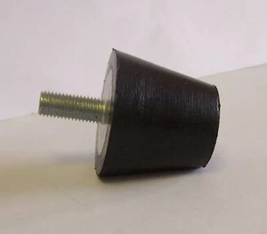 JUEGO DE 2 M8 parachoques pies de goma desairadores (macho) - Imagen 1 de 1