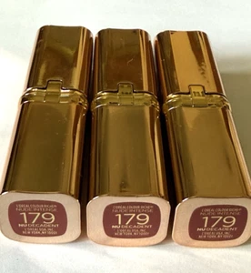 L'Oreal Colour Riche Nude Intense Lipstick 179 Nu Decadent 0.13oz 3.6g Lot of 3 - Picture 1 of 3