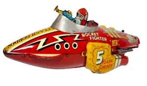 1930's Marx Toys Flash Gordon King Windup Rocket Fighter Tin Litho - Picture 1 of 11