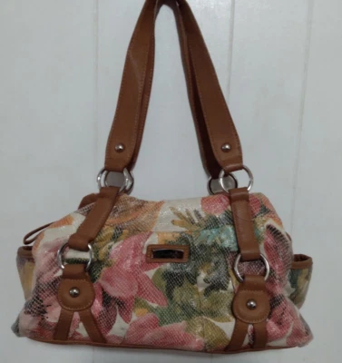 90-е ретро стиль Y2K искусственной кожи цветочный кошелек Laura Scott отличном состоянии - Изображение 1 из 4