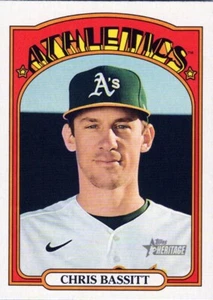 2021 Topps Heritage #214 Chris Bassitt Oakland Athletics - Picture 1 of 2