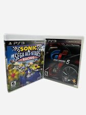 PlayStation PS3 Sonic & Sega All-Stars Racing & Gran Tursimo 5 Games Sony Car