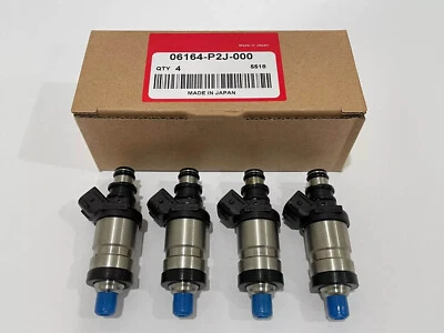 Set of 4*Fuel Injectors For 96-2000 Honda Civic Del Sol 1.6L 06164-P2J-000 OEM - Image 1 of 4