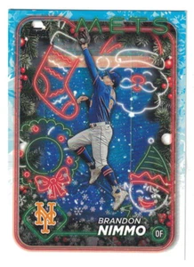 Brandon Nimmo New York Mets Topps Holiday 2024 #H142 Baseball Card - Picture 1 of 2