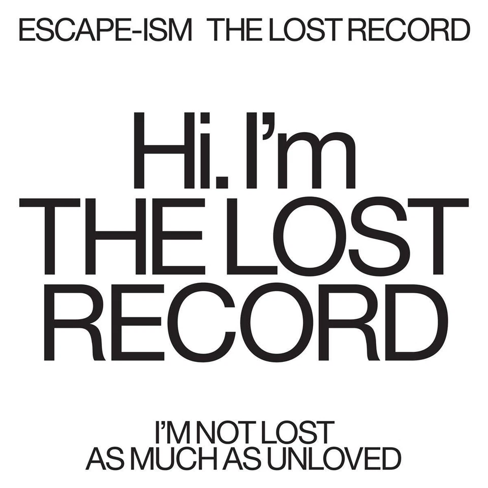 ESCAPE-ISM - THE LOST RECORD   CD NEU - Bild 1 von 1