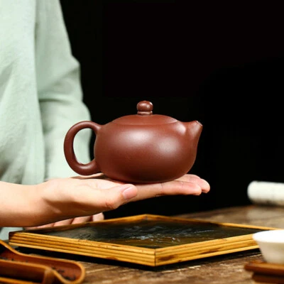 Xishi горшок реальный Yixing Zisha глиняный горшок помеченный шар в форме заваривателя отверстия чайник - Изображение 1 из 4