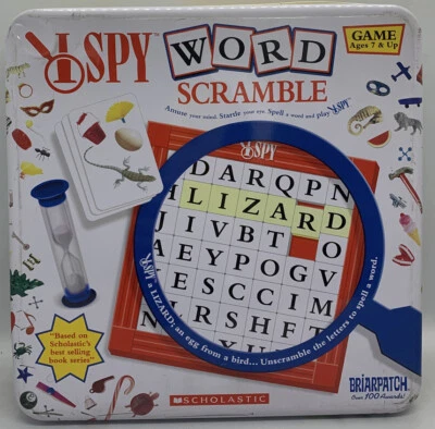 I Spy Word Scramble Game in Tin by Briarpatch 2004 Game Unsealed - Image 1 of 4