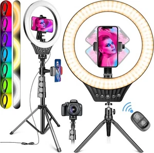 Awesine New Gift - VALUSIN 10" Ring Light with 59" Tripod Stand & Phone Holder - Picture 1 of 6
