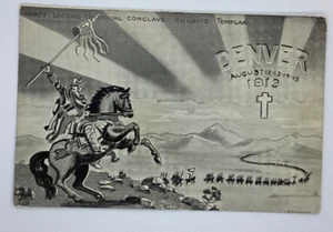 Postcard Knights Templar 32nd Triennial Conclave Denver 1913 H130 - Picture 1 of 2