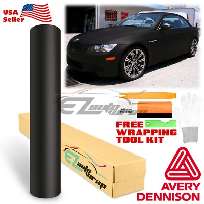 Rollo de lámina de vinilo de envoltura suprema negra mate Avery SW900 Foto 1 de 4