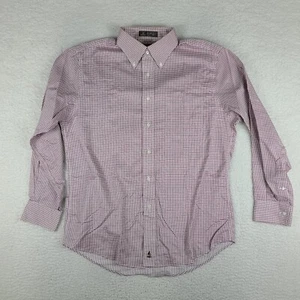 Nordstrom Shirt Mens 15.5 33 Burgundy Wrinkle Free Smartcare Dress Button Down - Picture 1 of 11