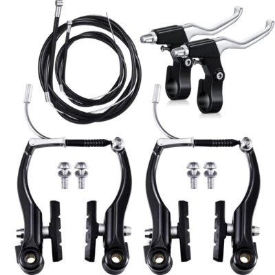 Fahrrad V Bremse Aluminium V-Brake Bremsen Set Vorne Hinten,Fahrrad Bremsen Set~ - Bild 1 von 4