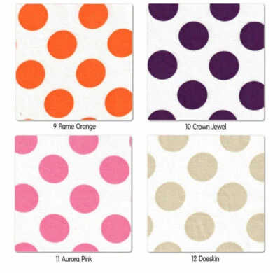 SHEER COTTON  CLOTH DRESS BLOUSE FABRIC CUTE BIG 22MM VIVID POLKA DOTTY DOT 58"W - Image 1 of 2