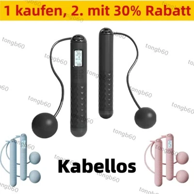 Fitness Schnurloses Springseil mit Zähler Profi Hüpfseil Erwachsene & Kinder NEU - Bild 1 von 4