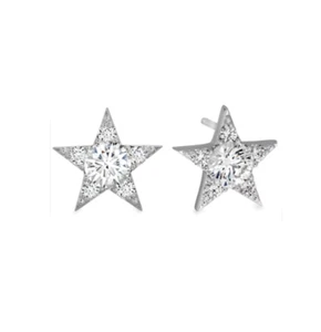 Hearts On Fire Illia Cluster Stud Star Earrings HFEILLS00658W - Picture 1 of 1