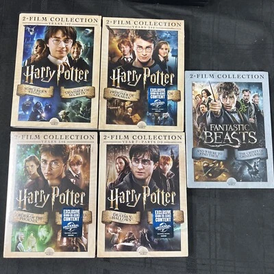 HARRY POTTER ORIGINAL MOTION PICTURE 5  DVD COLLECTION 10 MOVIES SEALED! YR 1-7 - Image 1 of 4