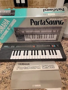 Vintage Yamaha PSS-120 Portasound Keyboard Electronic Synthesizer Made in Japan - Picture 1 of 14