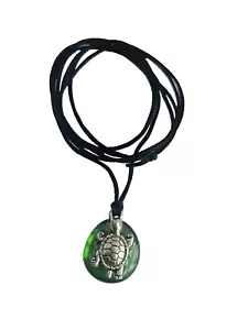 Green Gem Winner Talisman Magick Lucky Metal Turtle Charm Riches Success Luck. - Picture 1 of 8