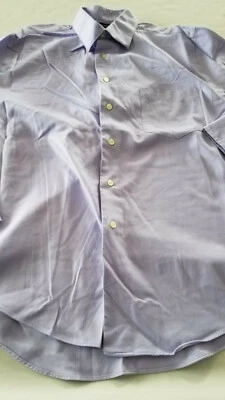 Camisa PRONTO UOMO MANGA LARGA NO PLANCHA PÚRPURA ABOTONADA 16 1/2 32/33 ALGODÓN Foto 1 de 4