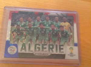2014 PANINI PRIZM WORLD CUP ALGERIE ALGERIA TEAM RED WHITE BLUE POWER PLAID 1 - Picture 1 of 1