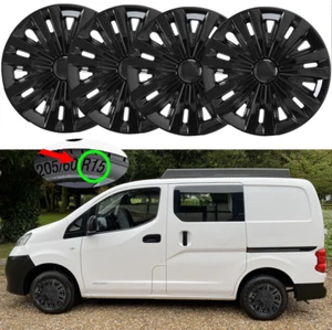 15" Set of 4 Wheel Covers Snap On Hub Caps R15 Tire&Steel Rim For Nissan NV200 - Picture 1 of 13