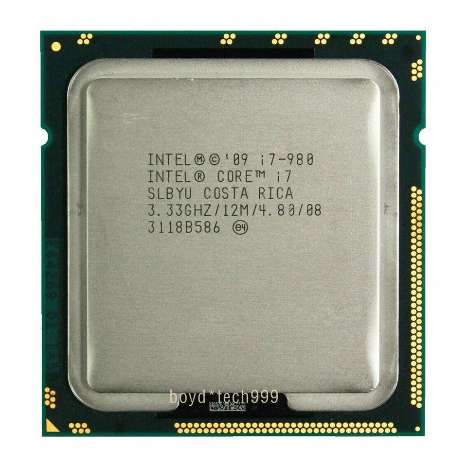 Intel Core i7-980 3.33GHz six-Core SLBYU 12M LGA 1366 Socket B CPU Processor - Image 1 of 3