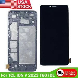 6" LCD Display Touch Screen Digitizer Assembly w/Frame For TCL ION V 2023 T607DL - Picture 1 of 6