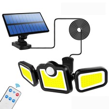 FARETTO LED DA ESTERNO CON PANNELLO SOLARE SENSORE DI MOVIMENTO CREPUSCOLARE