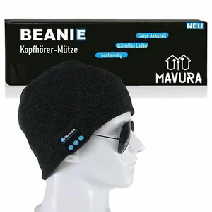 BEANIE Bezprzewodowy zestaw słuchawkowy Bluetooth Słuchawki stereo Zestaw głośnomówiący Zmywalne - Zdjęcie 1 z 6