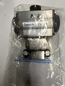 NEW - Swagelok Actuator w/ SS Valve SC00030-4U F05F07-N-DS-14 AZNX MIS-A30-4-DIN - Picture 1 of 8