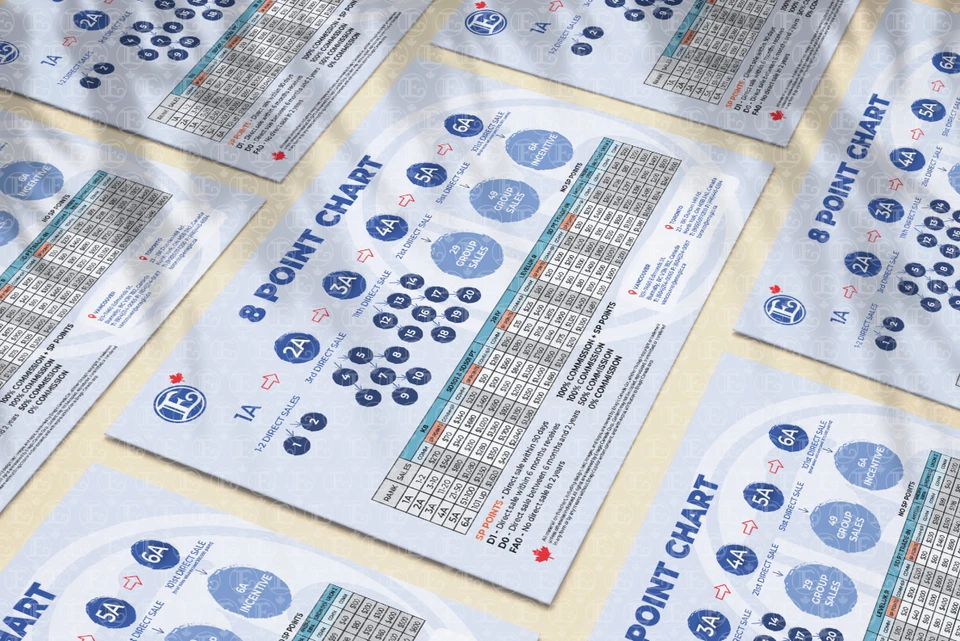 Enagic Kangen Leveluk Water 8 Point Chart Commissions Helpful 10 Sheets NEW - Image 1 of 1