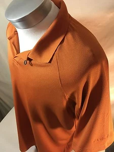 Columbia Sportswear Large Solid Orange Short Sleeve Shirt                    B4 - Picture 1 of 9