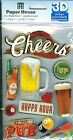 "Cheers - Beer" 3-D Stickers - Paper House Productions