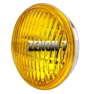 Motorcycle 4.5" Headlight Yellow Glass Lens FOR (H4 Socket) for Harley Headlight - Picture 1 of 6