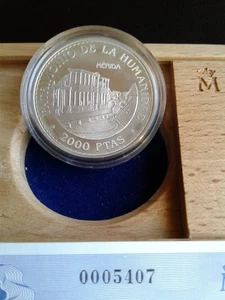 Monedas de plata extranjeras España 2000 pesetas 1996 - Imagen 1 de 8