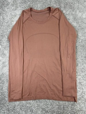 Lululemon Swiftly Tech Shirt Womens 14 Brown Running Pullover - Image 1 of 4