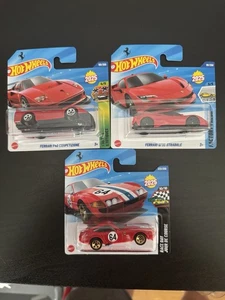 HOT WHEELS 2025 BUNDLE - Ferrari F40 Competizione SF90 Stradale 365 GTB4 - Picture 1 of 4