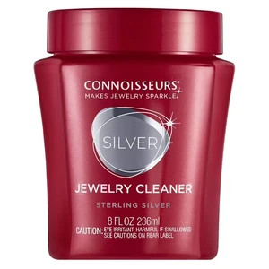 Connoisseurs Silver Jewelry Cleaner, Liquid Dip Jewelry Cleaner in Barattolo Rosso - Foto 1 di 7