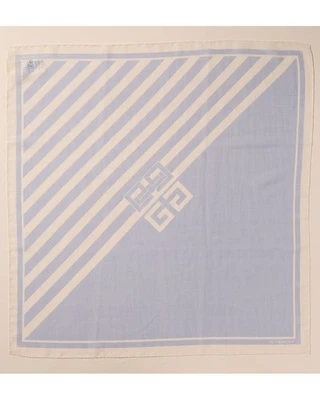 Givenchy 4G Square Silk-Blend Scarf Women's Blue - Image 1 of 2