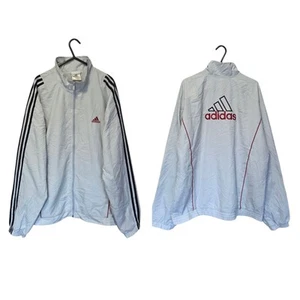Vintage Y2K 2006 Adidas Logo Streetwear Track Windbreaker Jacket Men's Large VGC - Picture 1 of 14
